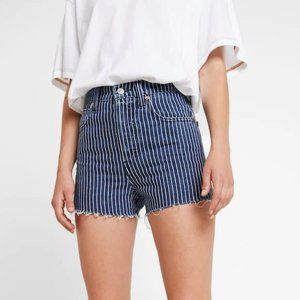 Levi's x Stranger Things Pinstripe Ribcage Shorts